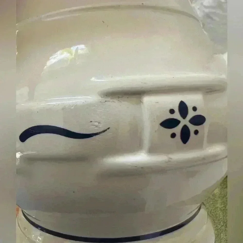 Longaberger Pottery Blue Woven Traditions 1 Quart Pitcher - Picture 6 of 6